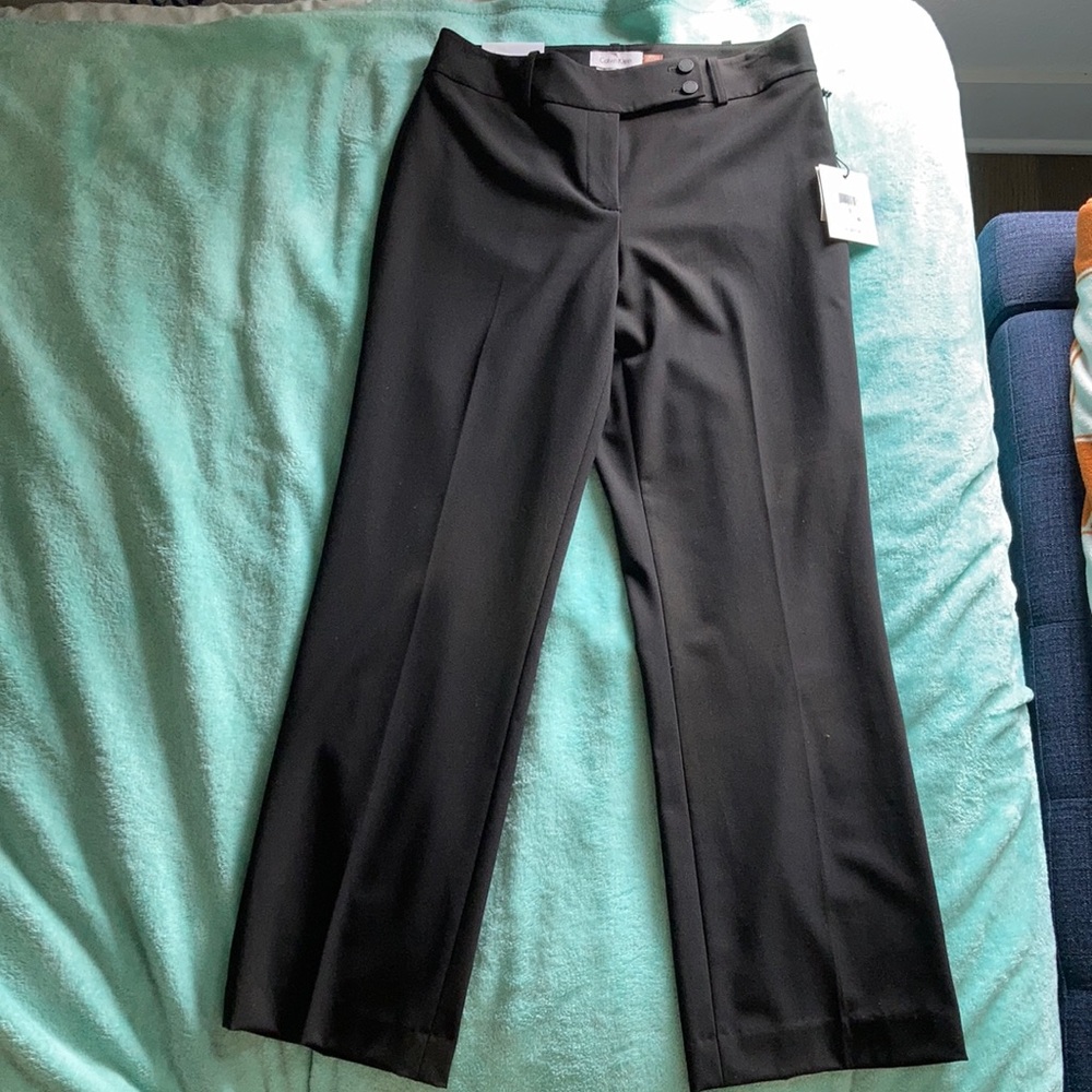Calvin Klein curvy trouser leg slacks